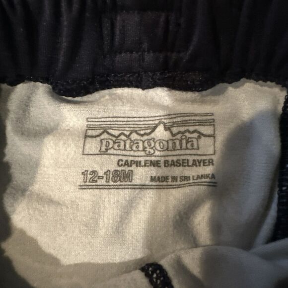 Patagonia NWOT 12-18 Months Baby Capilene Base layer Set Bodysuit Blue Forest - Picture 10 of 12